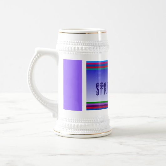 Frühlingspause & Palmenbaum - Bierglas (Links)