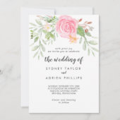 Frühlingspferd - Hochzeit der Einladung (Vorderseite)