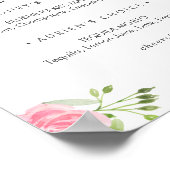 Frühlingspferde Cocktails Zeichen Poster (Ecke)