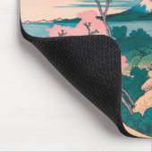 Frühlingspicknick unter Kirschbaum Blume Monte Fuj Mousepad (Ecke)