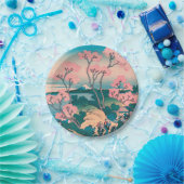 Frühlingspicknick unter Kirschbaum Blume Monte Fuj Pappteller (Party)