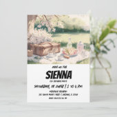 Frühlingspiktin auf der Terrasse Garten Einladung (Stehend Vorderseite)