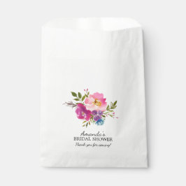 Frühlingspinett und Lila Blütendusche Gefallen Tas Geschenktütchen