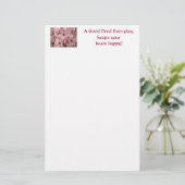 Frühlingspink blüht Stationery-Blume Briefpapier (Stehend Vorderseite)