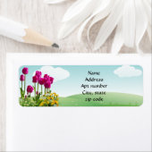 Frühlingspink Tulip Blume Rücksendeadresse (Insitu)