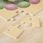 Frühlingspouschen mit Pastell-Eier-Rahmen Puzzle (Seite)