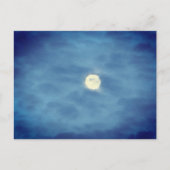 Frühlingsprelude Vollmond Postkarte (Vorderseite)