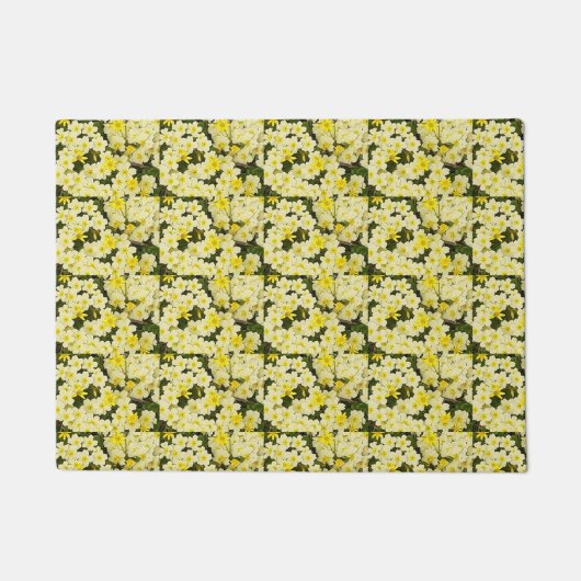 FrühlingsPrimroses Door Mat Fußmatte (Vorderseite)