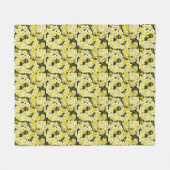 Frühlingsprirosen Fleecedecke (Vorderseite (Horizontal))