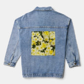 Frühlingsprirosen Jeansjacke (Rückseite)