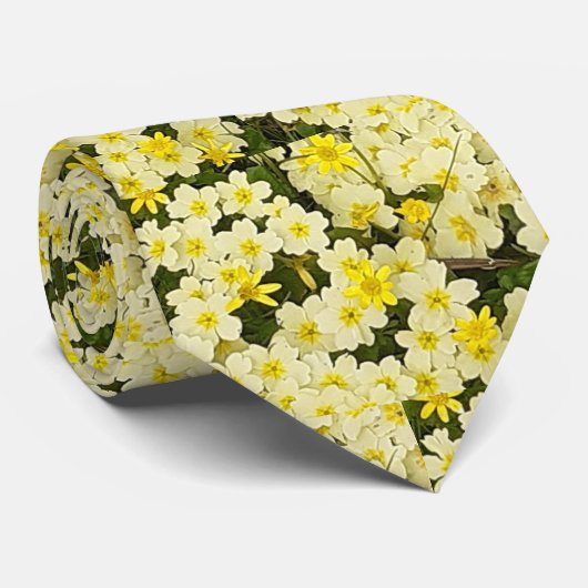 Frühlingsprirosen Krawatte (Gerollt)
