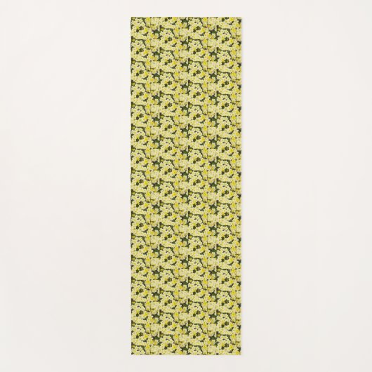 Frühlingsprirosen Yogamatte (Vorderseite)