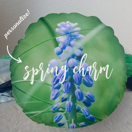 Frühlingsprobe Blume (Traubenreste) Kissen