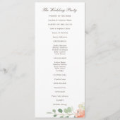 Frühlingsprogramm Blush and Peach Wassercolor Flor Programm (Rückseite)