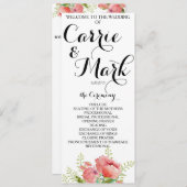 Frühlingsprogramm für Hochzeiten von Peony Programm (Vorne/Hinten)