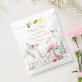 Frühlingspülung Rosa Butterfly BläserBaby Dusche Geschenktütchen (Versiegelt)