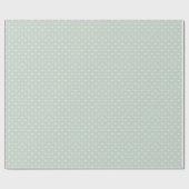 Frühlingspunkte Klassisch | Gedämpftes Salbei Geschenkpapier (Flach)