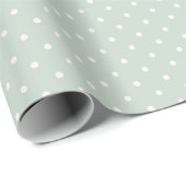 Frühlingspunkte Klassisch | Gedämpftes Salbei Geschenkpapier (Rolleneckpunkt)