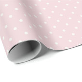 Frühlingspunkte Klassisch | Sanftes Rosa Geschenkpapier (Rolleneckpunkt)