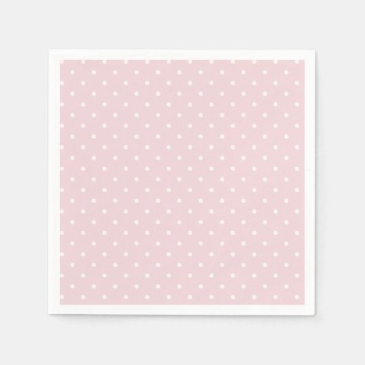 Frühlingspunkte Klassisch | Sanftes Rosa Serviette (Vorderseite)