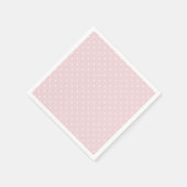 Frühlingspunkte Klassisch | Sanftes Rosa Serviette (Ecke)