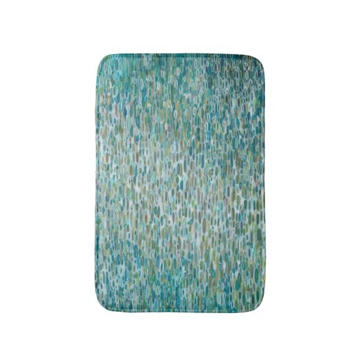 Frühlingsregen auf einer See-Badezimmer-Bad-Matte Badematte (Vorderseite Vertikal)