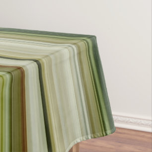 Frühlingsregen Creme, Beige und Olivgrün Kariert Tischdecke