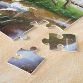 Frühlingsregen-Hahn-Illustration-Jigsaw-Puzzle Puzzle (Seite)