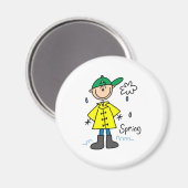 Frühlingsregen magnet (Vorderseite/Rückseite)