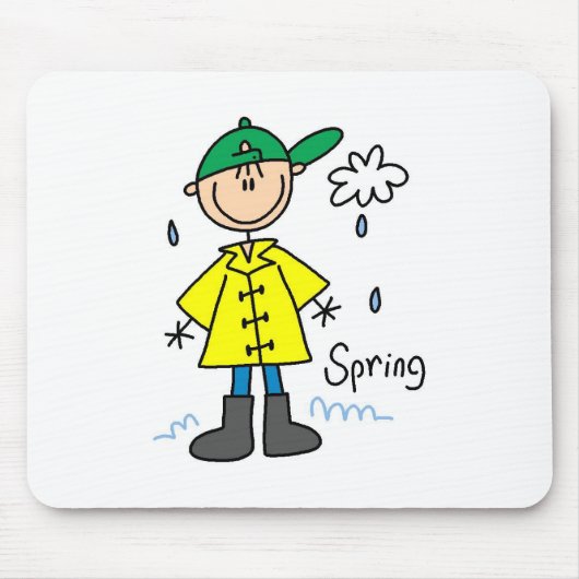 Frühlingsregen  mousepad (Vorne)
