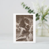 Frühlingsregen Postkarte (Stehend Vorderseite)