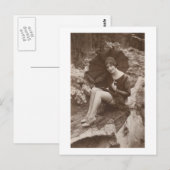 Frühlingsregen Postkarte (Vorne/Hinten)