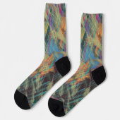 Frühlingsregen Socken (Linkes Detail)