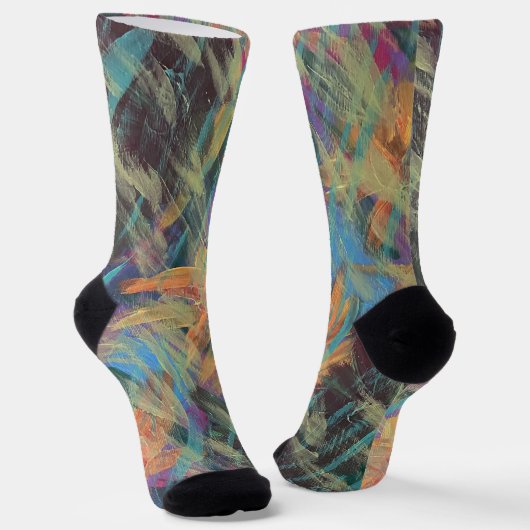 Frühlingsregen Socken (Gewinkelt)