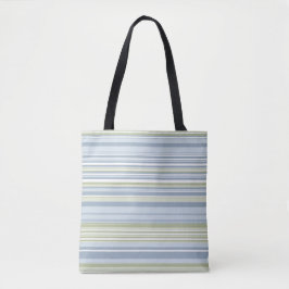 Frühlingsregen und tropische blaue Streifen Tasche