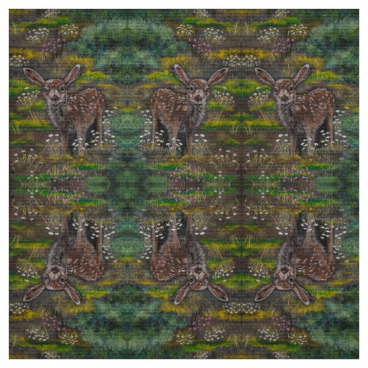 Frühlingsreh-Stoff Stoff (Muster)