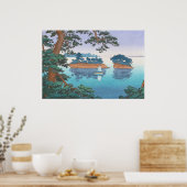 Frühlingsrennen, Matsushima, japanische Wasserscap Poster (Küche)