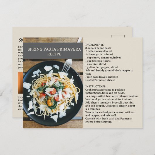 Frühlingsrezeptur Realtor oder Real Anwesen Postkarte (Vorne/Hinten)