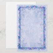 Frühlingsromane - Blau Briefpapier (Vorne/Hinten)