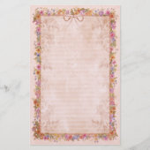 Frühlingsromane - Rosa Briefpapier (Vorderseite)