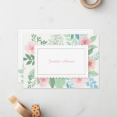 Frühlingsromanik Mitteilungskarte (Vorderseite/Rückseite Beispiel)