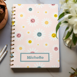 Frühlingsrosa Abstrakte Vintage Gewohnheit Notizblock