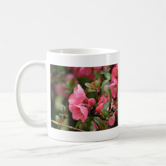 Frühlingsrosa blühende Ruhe Kaffeetasse (Links)