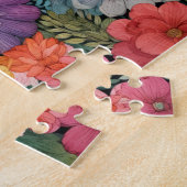 Frühlingsrosa Blumenhintergrundposter Puzzle (Seite)