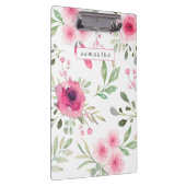 Frühlingsrosa Farbe Personalisiert Klemmbrett (Rechts)