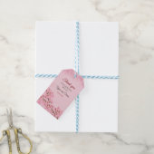 Frühlingsrosa Kirschblüten Geschenkanhänger (Mit Garn)