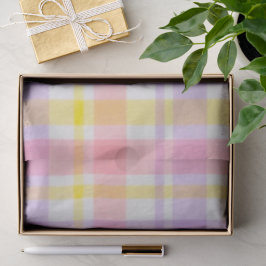 Frühlingsrosa Lavendel-Karopapier  Seidenpapier