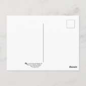 Frühlingsrosa Tulip Postkarte (Rückseite)