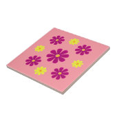 Frühlingsrosa und gelbe Blumen für die Küche Fliese (Seite)