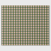 Frühlingsrosa und grün kariert geschenkpapier (Flach)